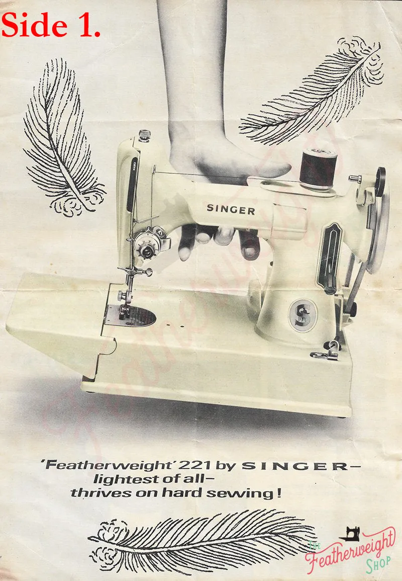 Advertisement, Rare Featuring the Singer Featherweight  - (Vintage Original)