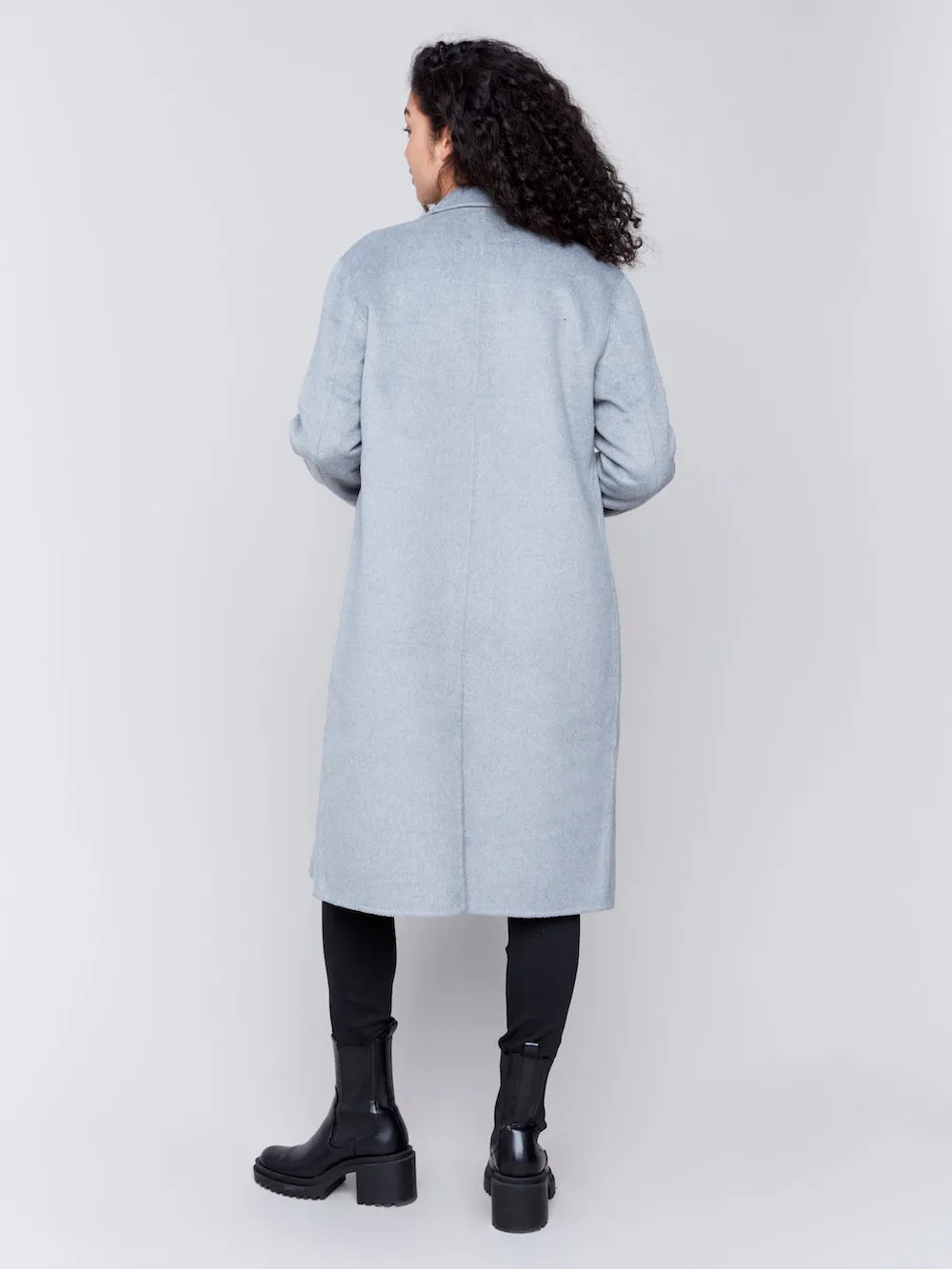 Charlie B Double Faced Wool Coat - Heather Grey