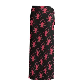 Pink Spiders Women's Sheer Skirt 