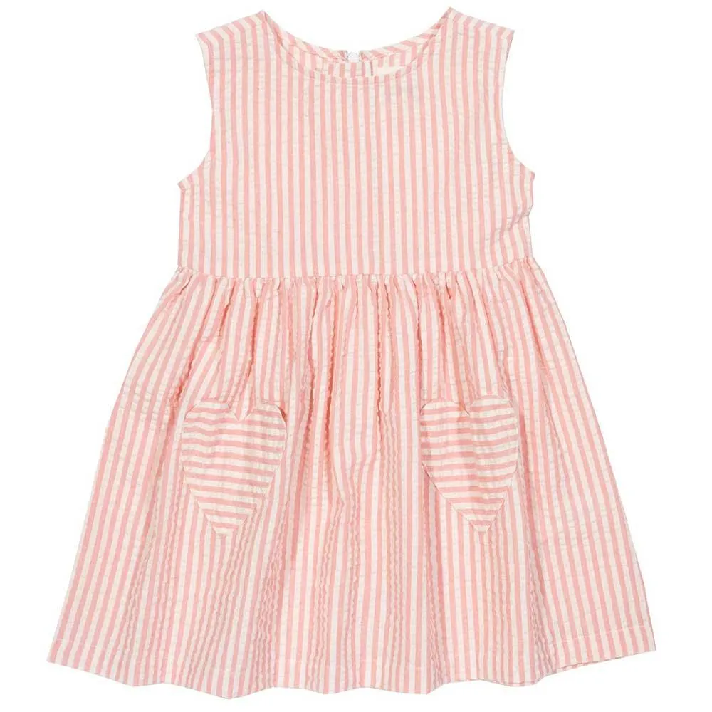 Seersucker Heart Dress