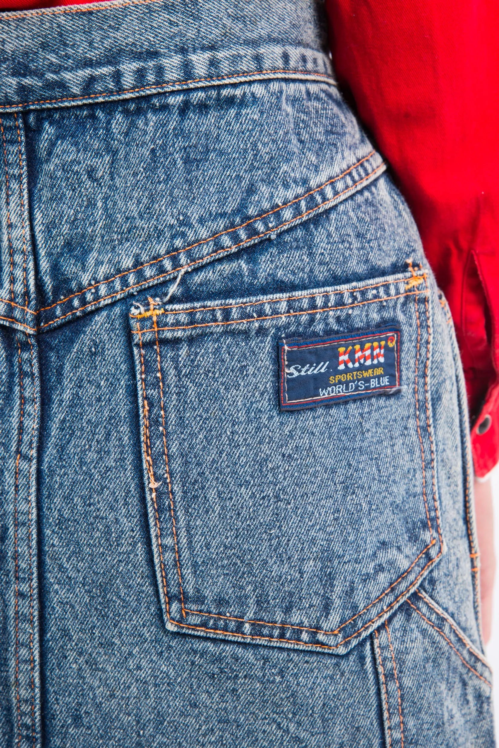 Vintage 90's Acid Wash Denim Skirt