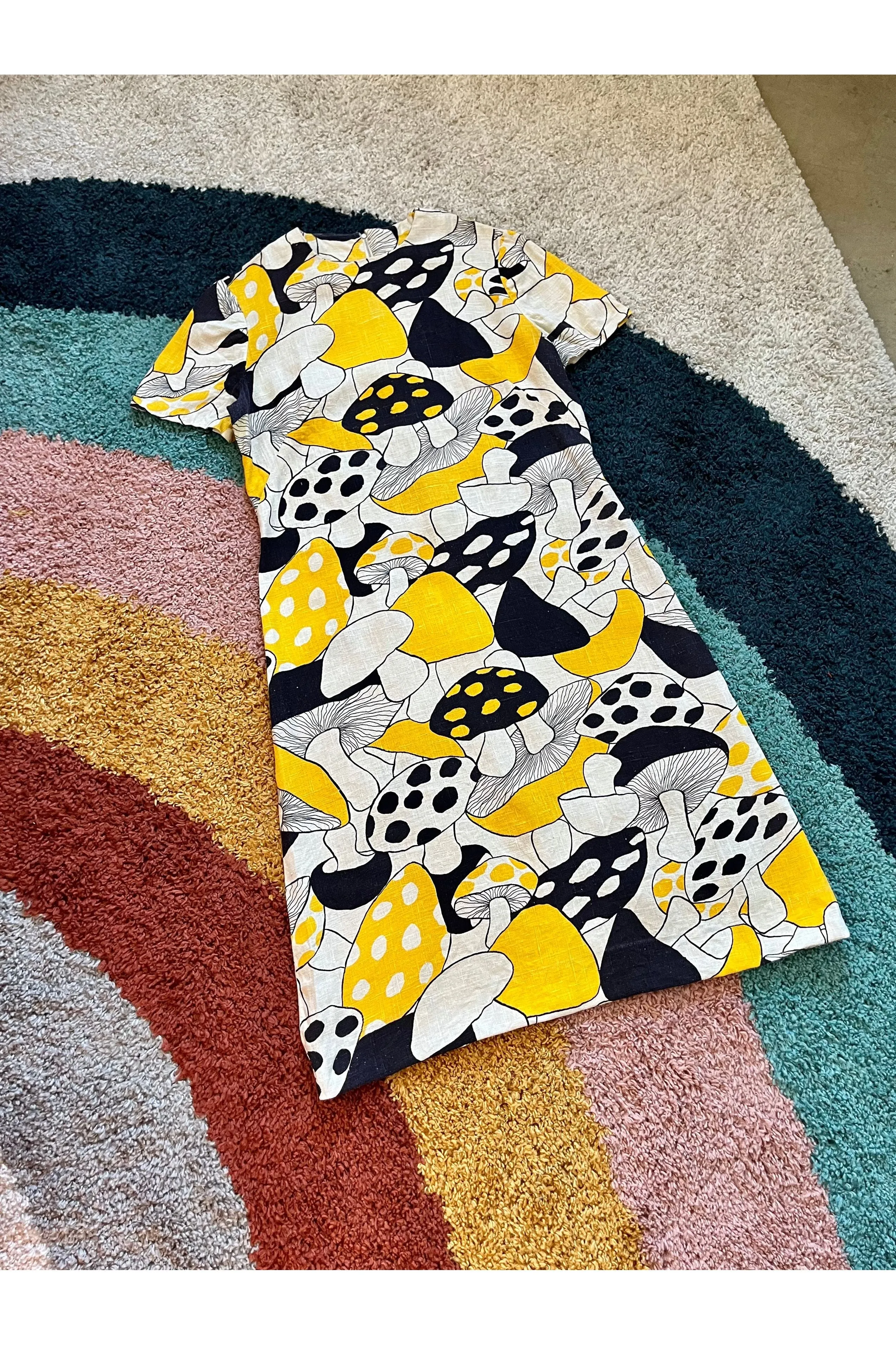 Vintage Rare 60s Mushroom Dress