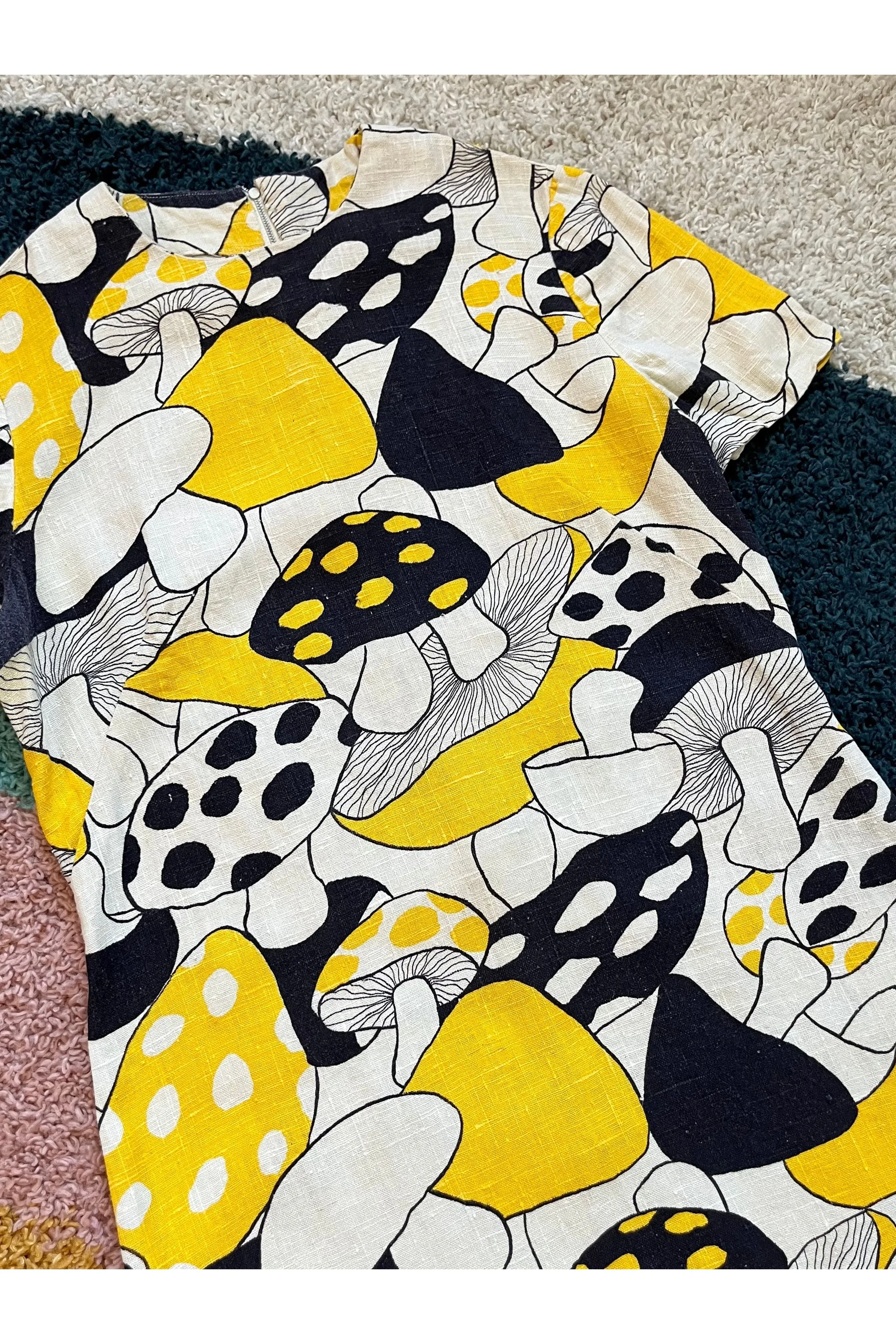 Vintage Rare 60s Mushroom Dress