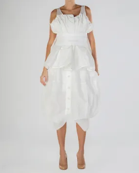 White Pleated Skirt