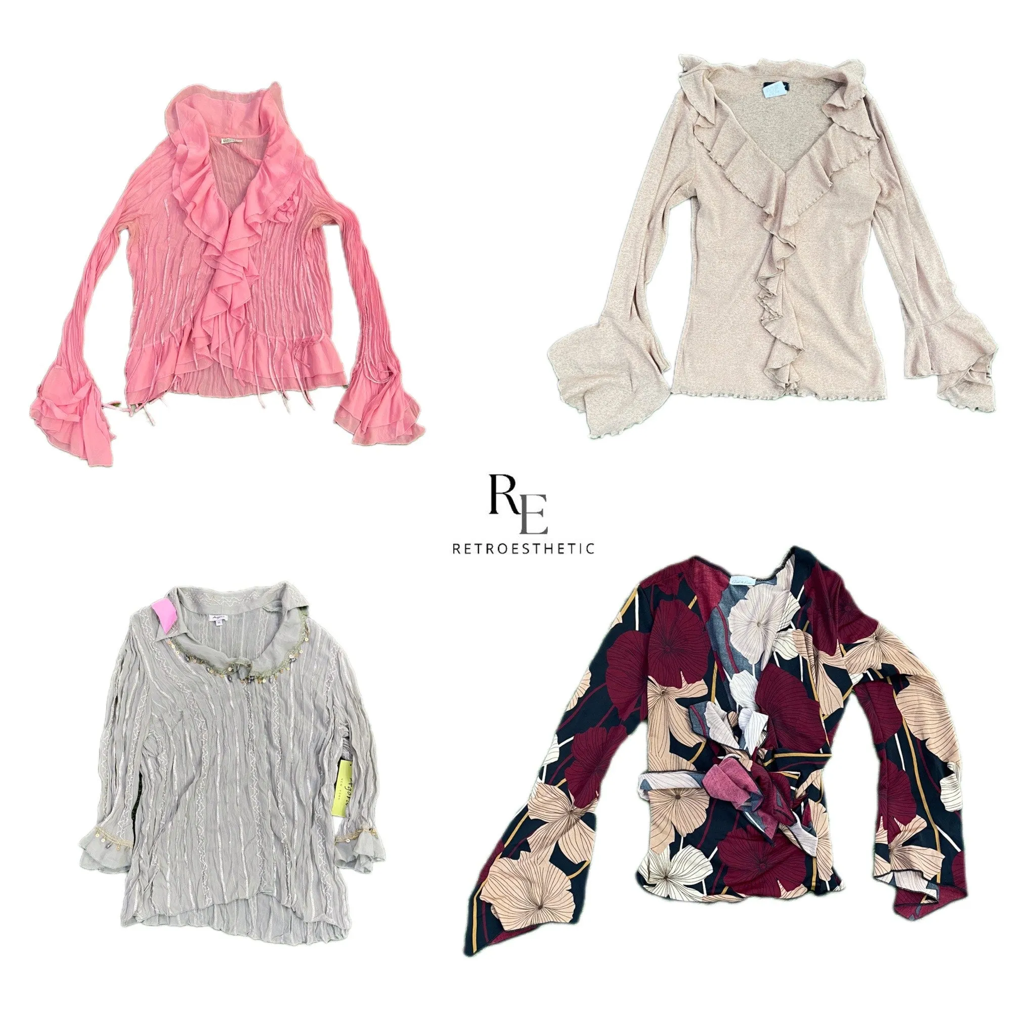 Y2K 2024 Romantic Grunge Tops (DR-021)